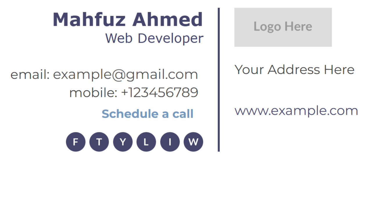 Clickable Email Signature Generator php